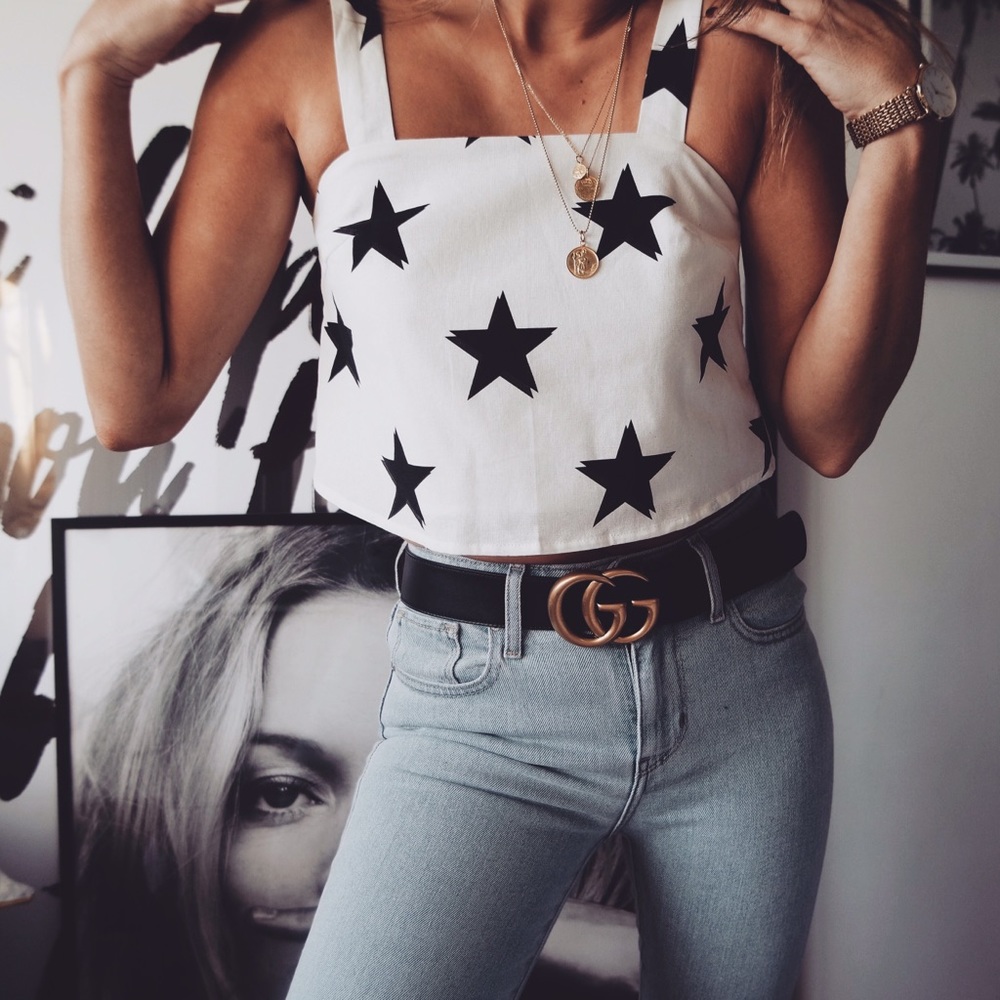Sabo Skirt Star Crop